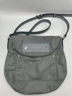 Marc Jacobs Gray Nylon Crossbody Pouch Bag